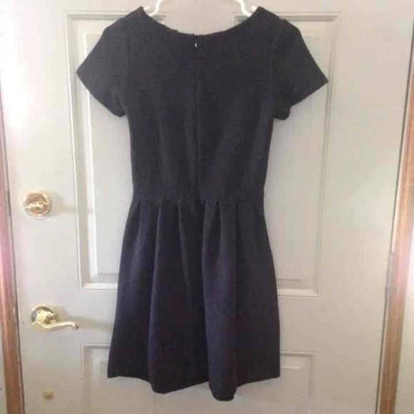 Ganni textured black dress size small - Picture 2 of 4